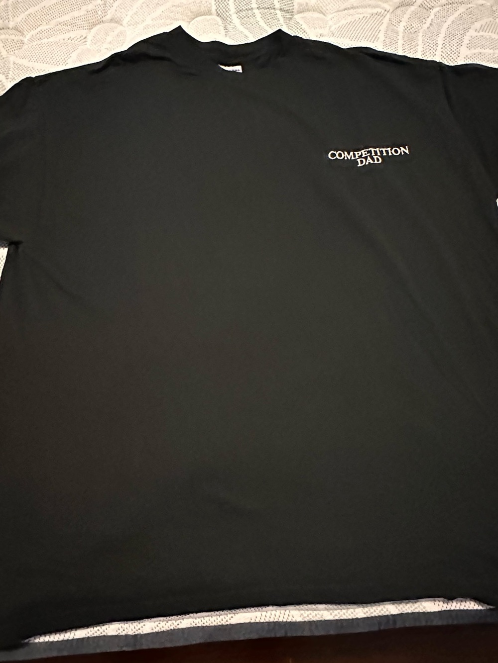 Gildan Black Tee with 'Competition Dad' Chest Graphic